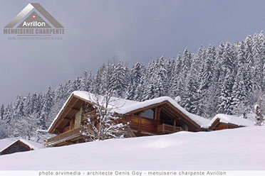 Entreprise Avrillon La Clusaz Haute Savoie menuiserie charpente construction neuf ou rénovation chalet de montagne